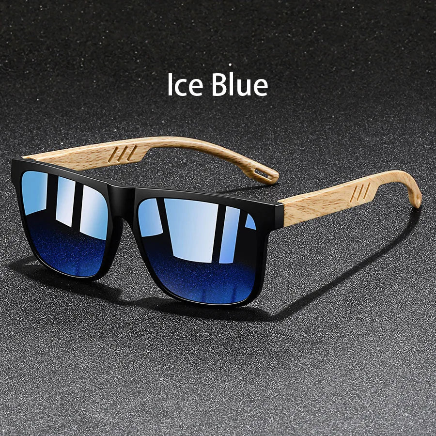 Gafas de Sol Vintage - Montura Efecto Madera