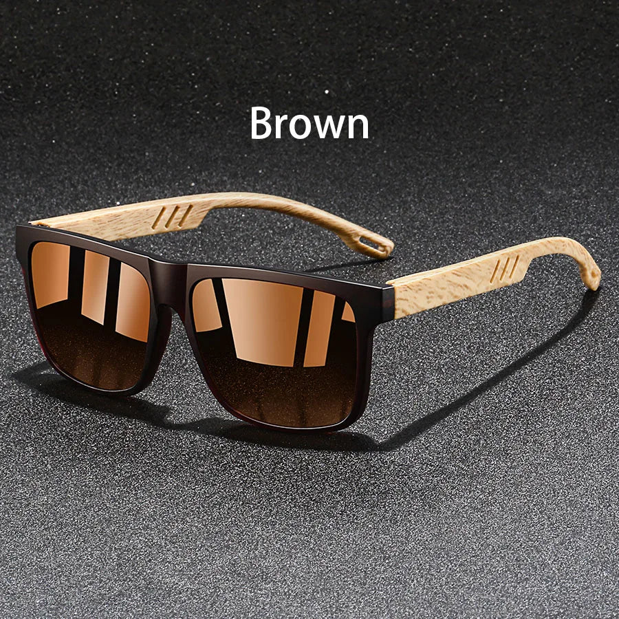 Gafas de Sol Vintage - Montura Efecto Madera