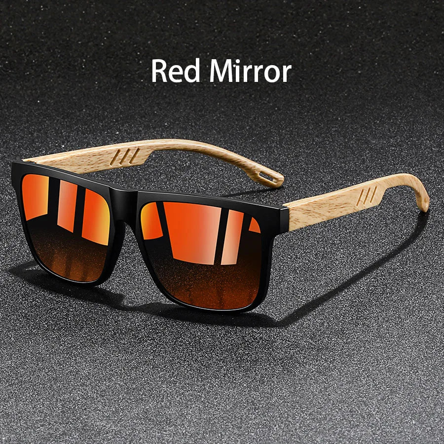 Gafas de Sol Vintage - Montura Efecto Madera