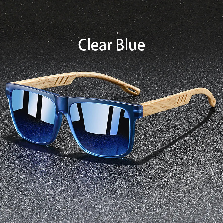 Gafas de Sol Vintage - Montura Efecto Madera