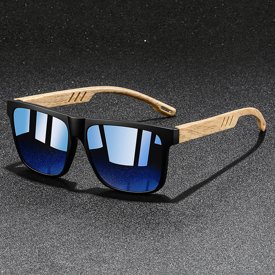 Gafas de Sol Vintage - Montura Efecto Madera