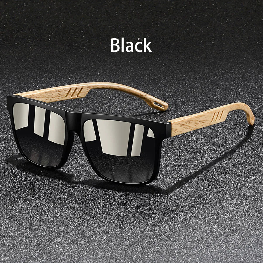 Gafas de Sol Vintage - Montura Efecto Madera